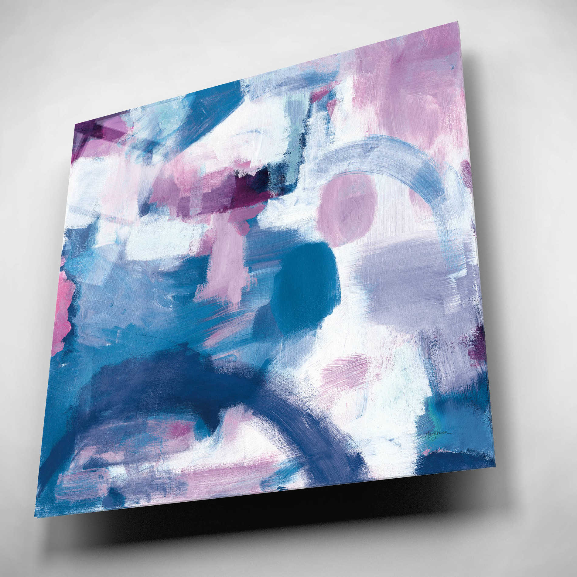 Epic Art 'Trial and Airy Nebula' by Mary Urban, Acrylic Glass Wall Art,12x12