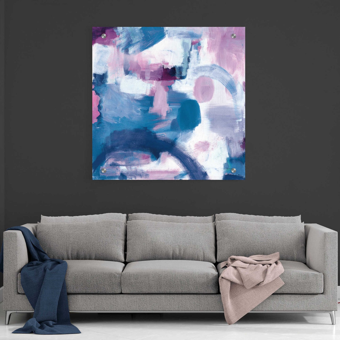 Epic Art 'Trial and Airy Nebula' by Mary Urban, Acrylic Glass Wall Art,36x36