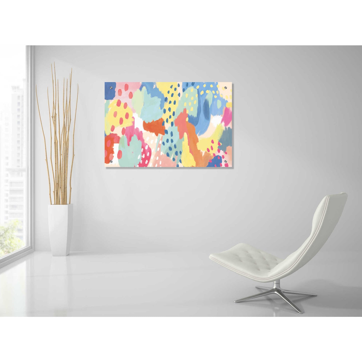 Epic Art 'Bright Life I' by Mary Urban, Acrylic Glass Wall Art,36x24