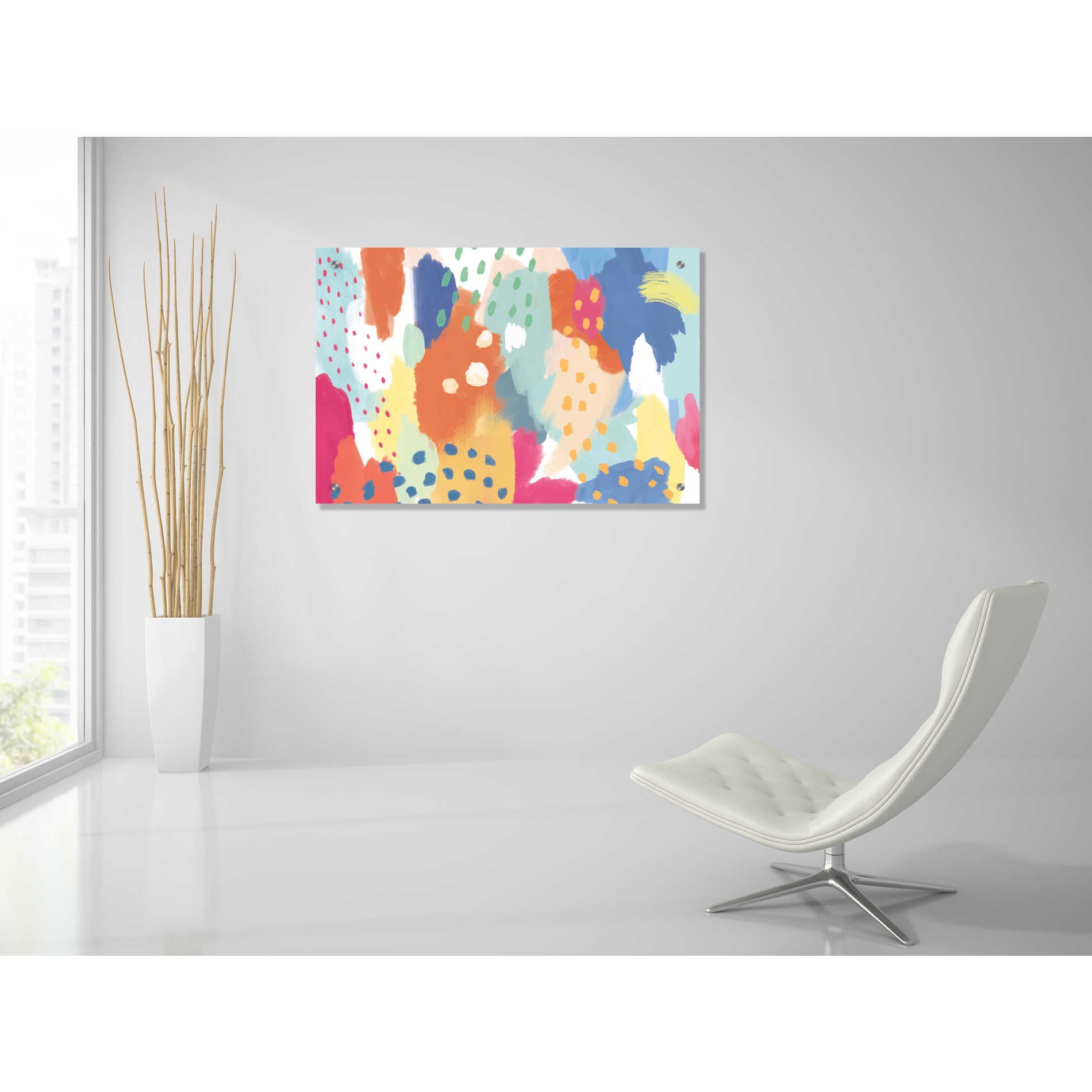 Epic Art 'Bright Life II' by Mary Urban, Acrylic Glass Wall Art,36x24