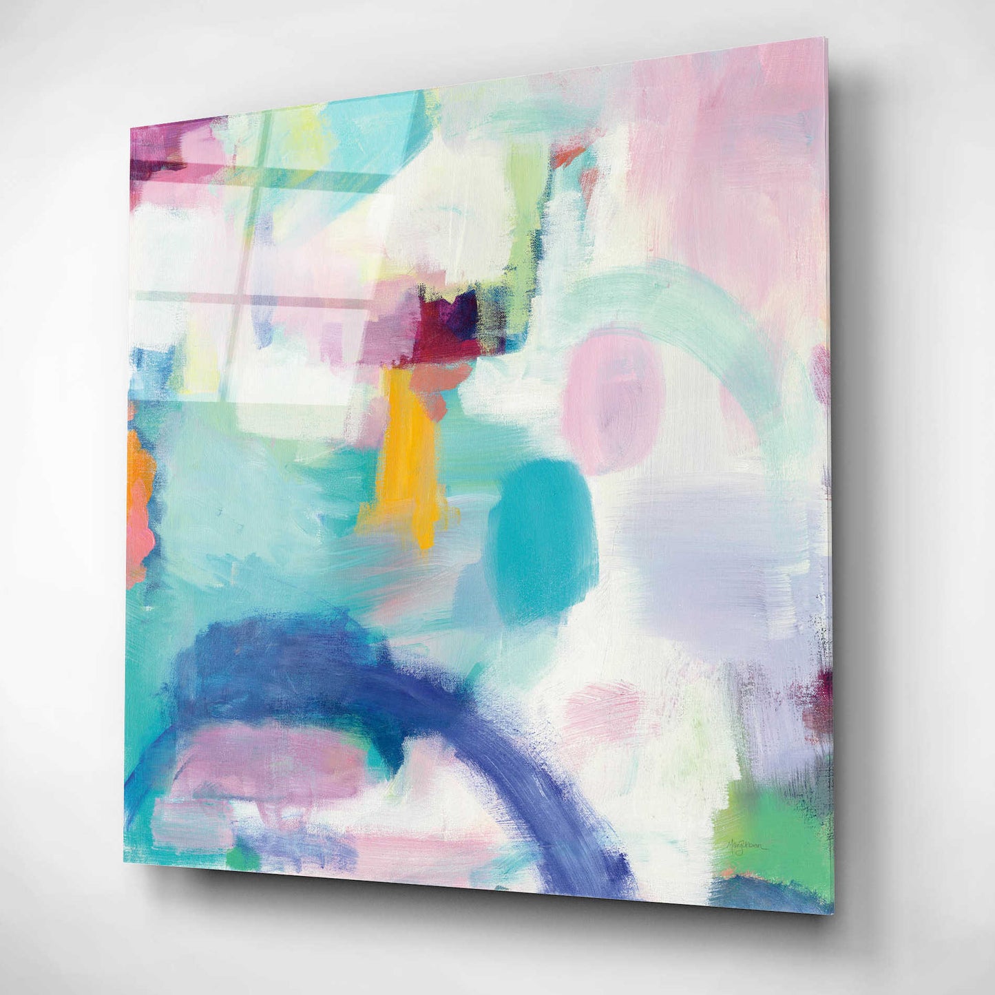 Epic Art 'Trial and Airy Bright' by Mary Urban, Acrylic Glass Wall Art,12x12