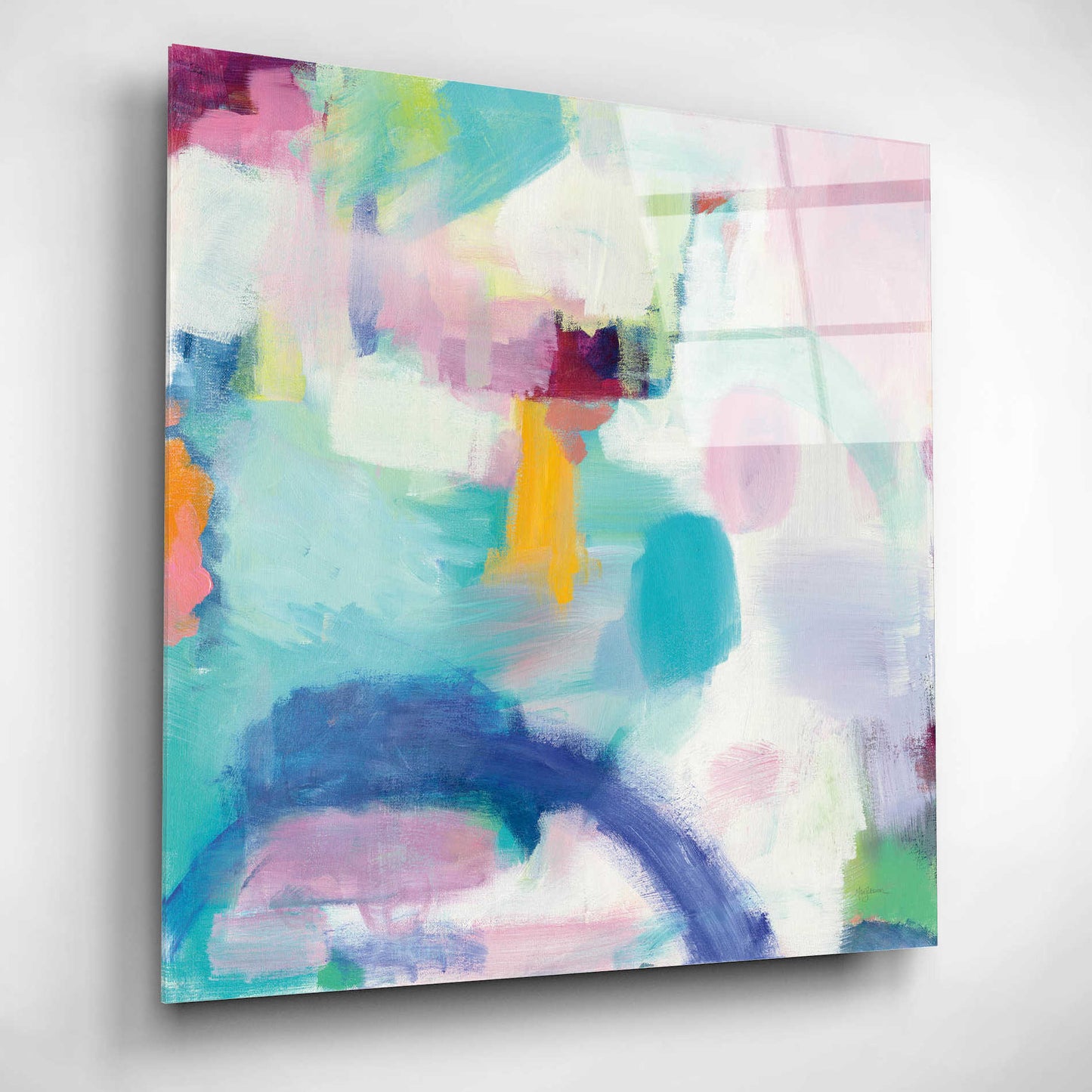 Epic Art 'Trial and Airy Bright' by Mary Urban, Acrylic Glass Wall Art,12x12