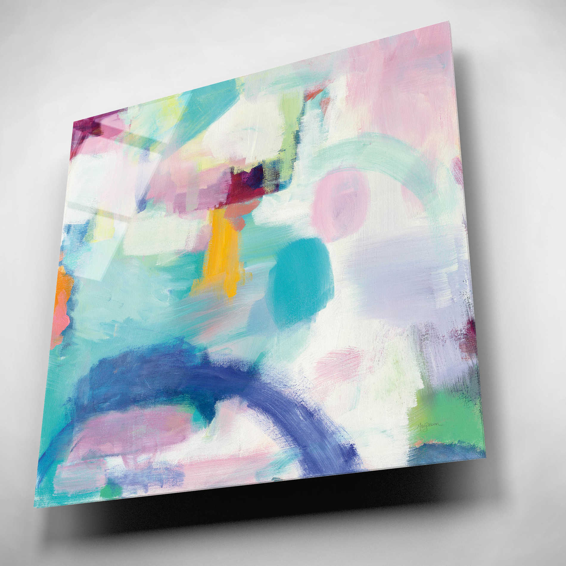 Epic Art 'Trial and Airy Bright' by Mary Urban, Acrylic Glass Wall Art,12x12