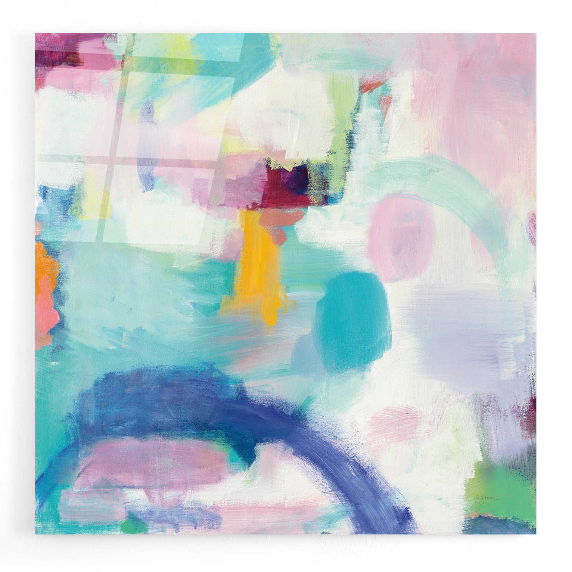 Epic Art 'Trial and Airy Bright' by Mary Urban, Acrylic Glass Wall Art,12x12