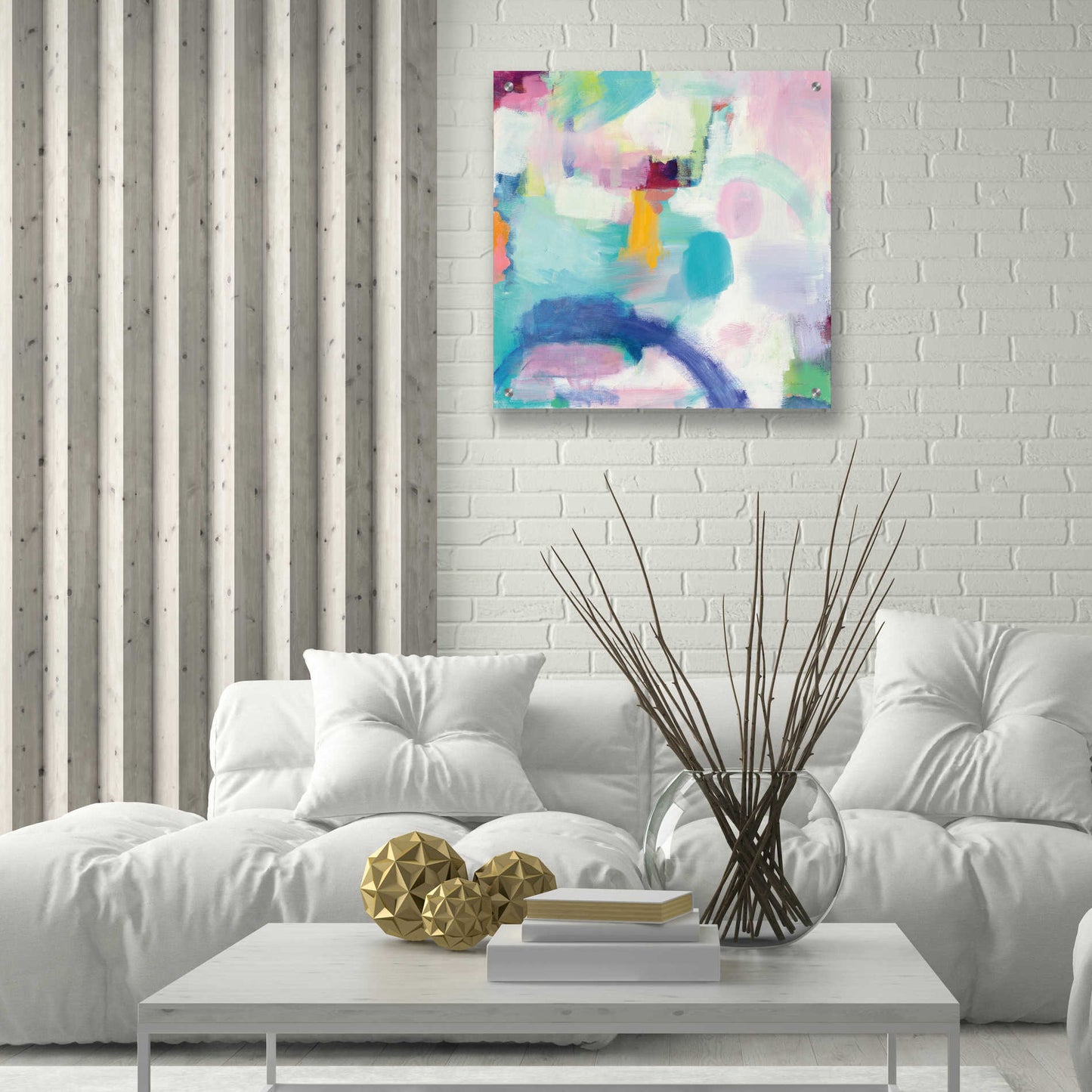 Epic Art 'Trial and Airy Bright' by Mary Urban, Acrylic Glass Wall Art,24x24