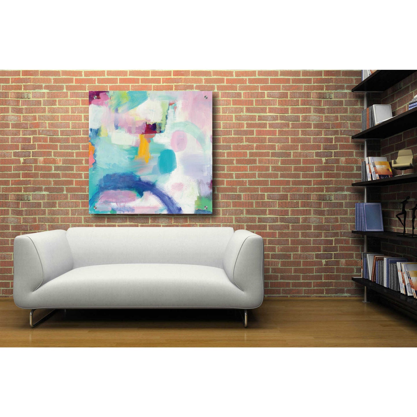 Epic Art 'Trial and Airy Bright' by Mary Urban, Acrylic Glass Wall Art,36x36