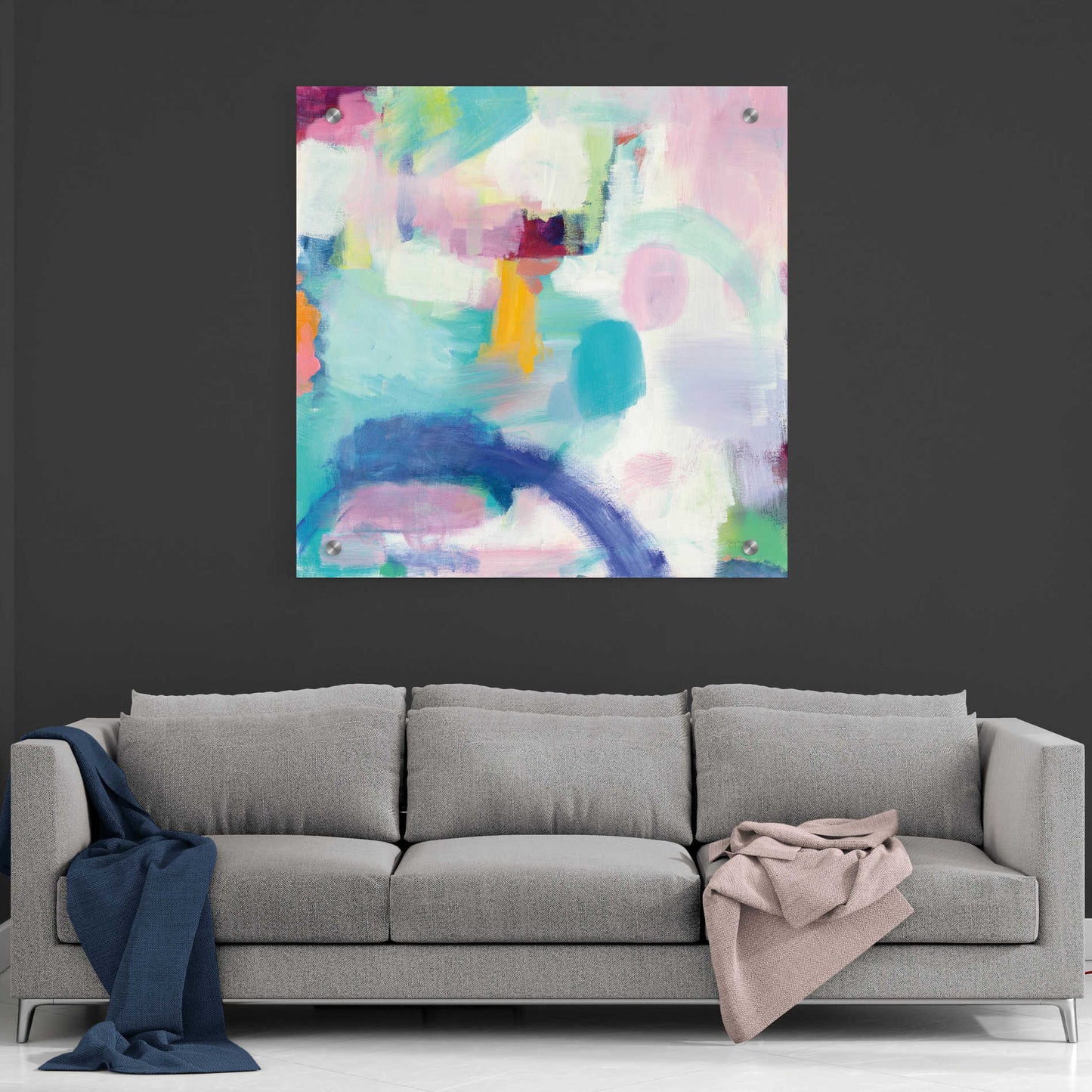 Epic Art 'Trial and Airy Bright' by Mary Urban, Acrylic Glass Wall Art,36x36