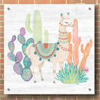 Epic Art 'Lovely Llamas II' by Mary Urban, Acrylic Glass Wall Art,36x36