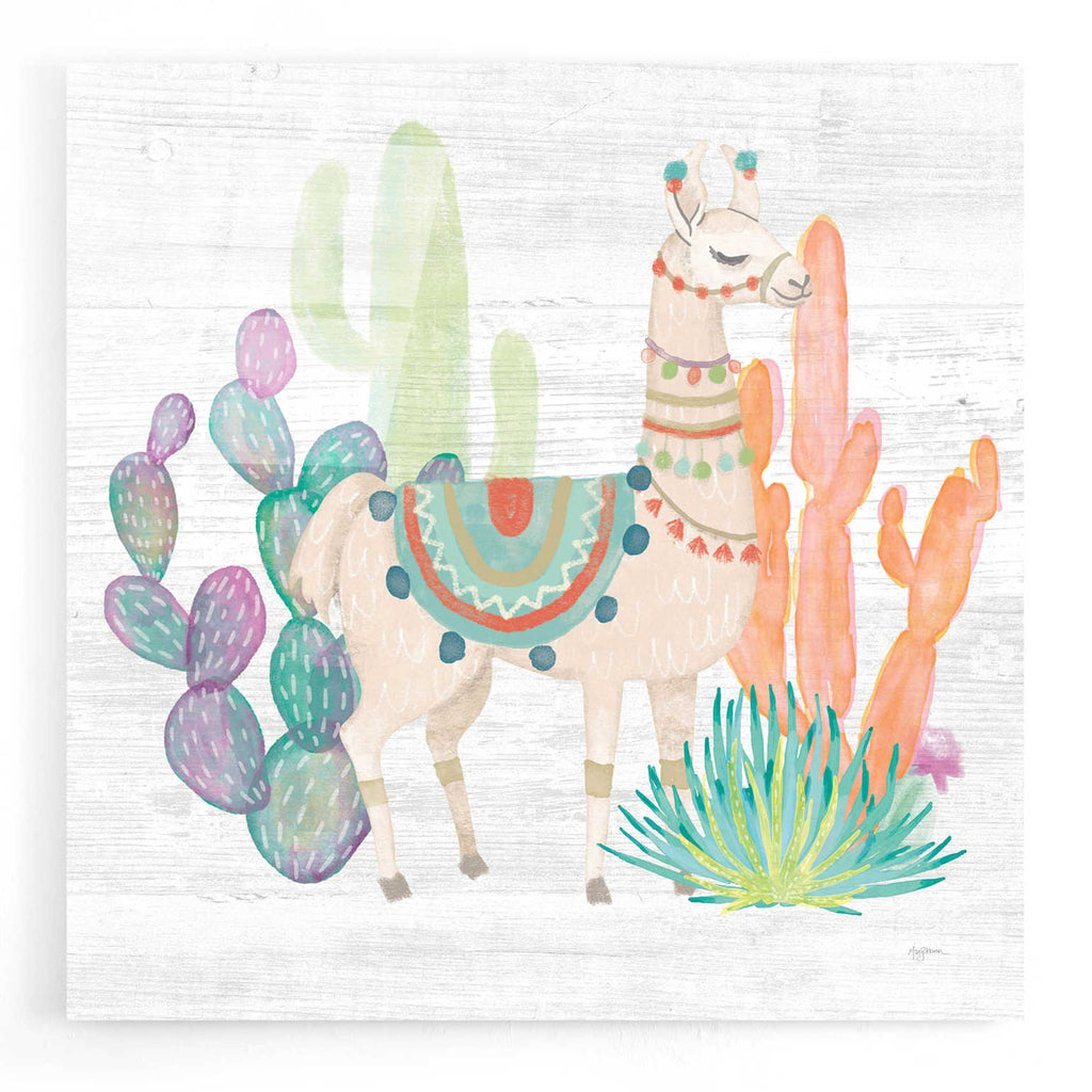 Epic Art 'Lovely Llamas II' by Mary Urban, Acrylic Glass Wall Art