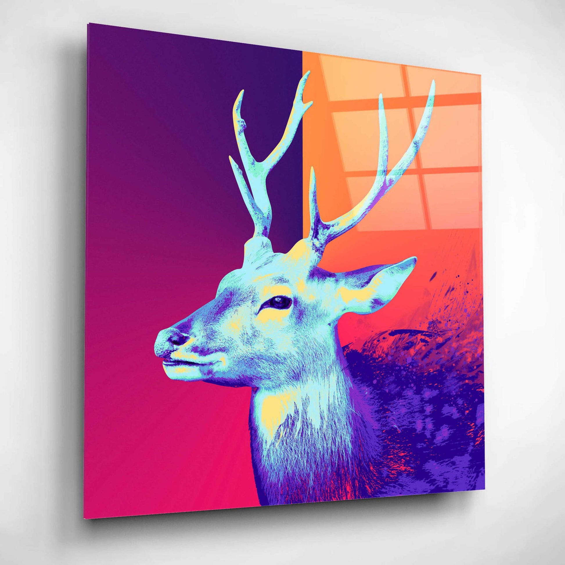 Epic Art 'A Deer', Acrylic Glass Wall Art,12x12