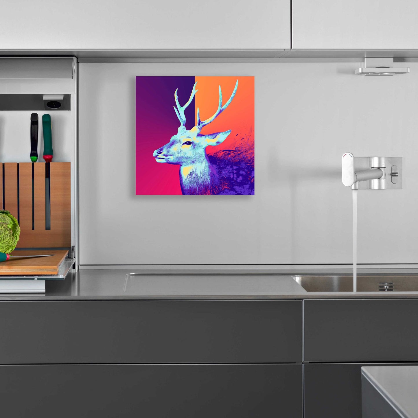 Epic Art 'A Deer', Acrylic Glass Wall Art,12x12