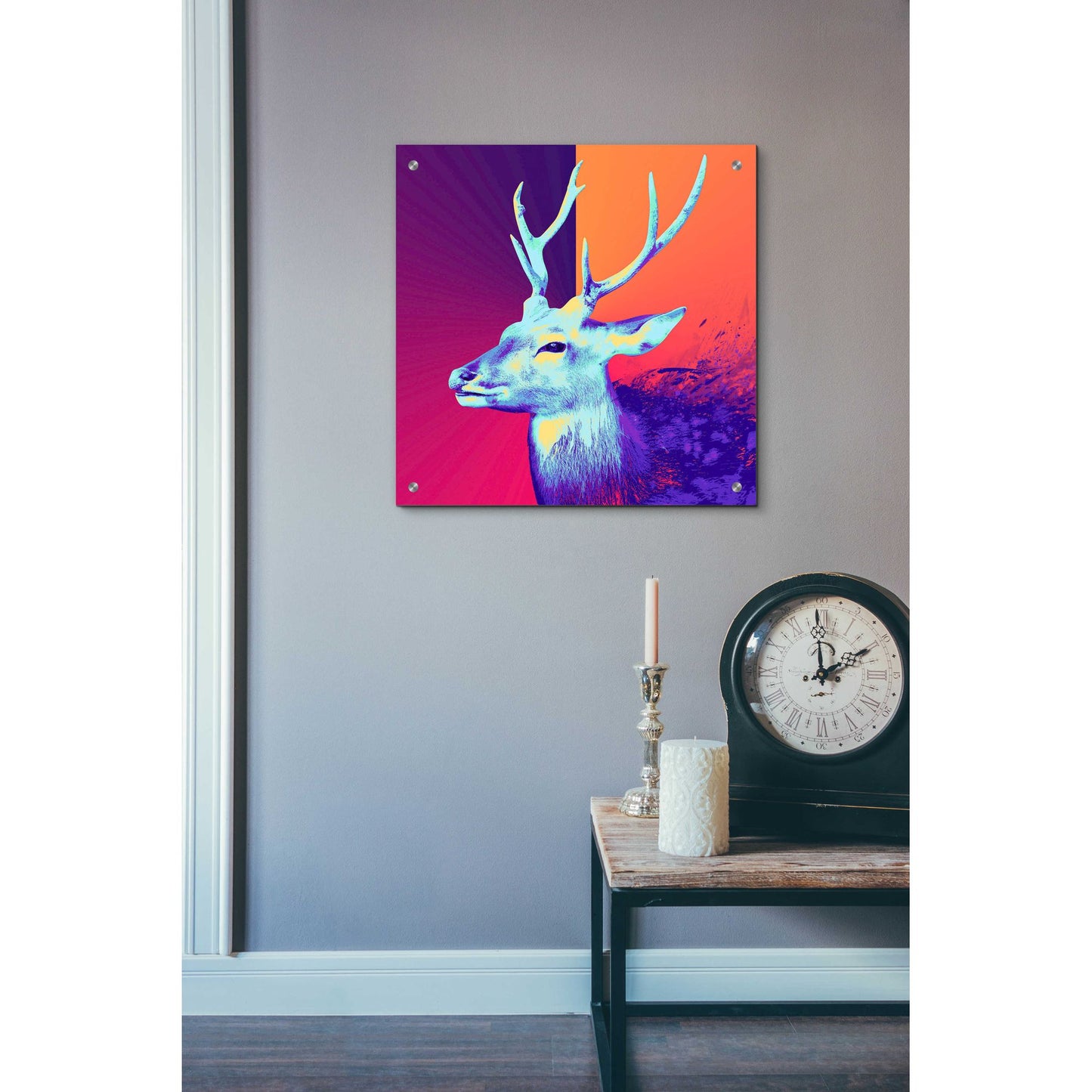 Epic Art 'A Deer', Acrylic Glass Wall Art,24x24
