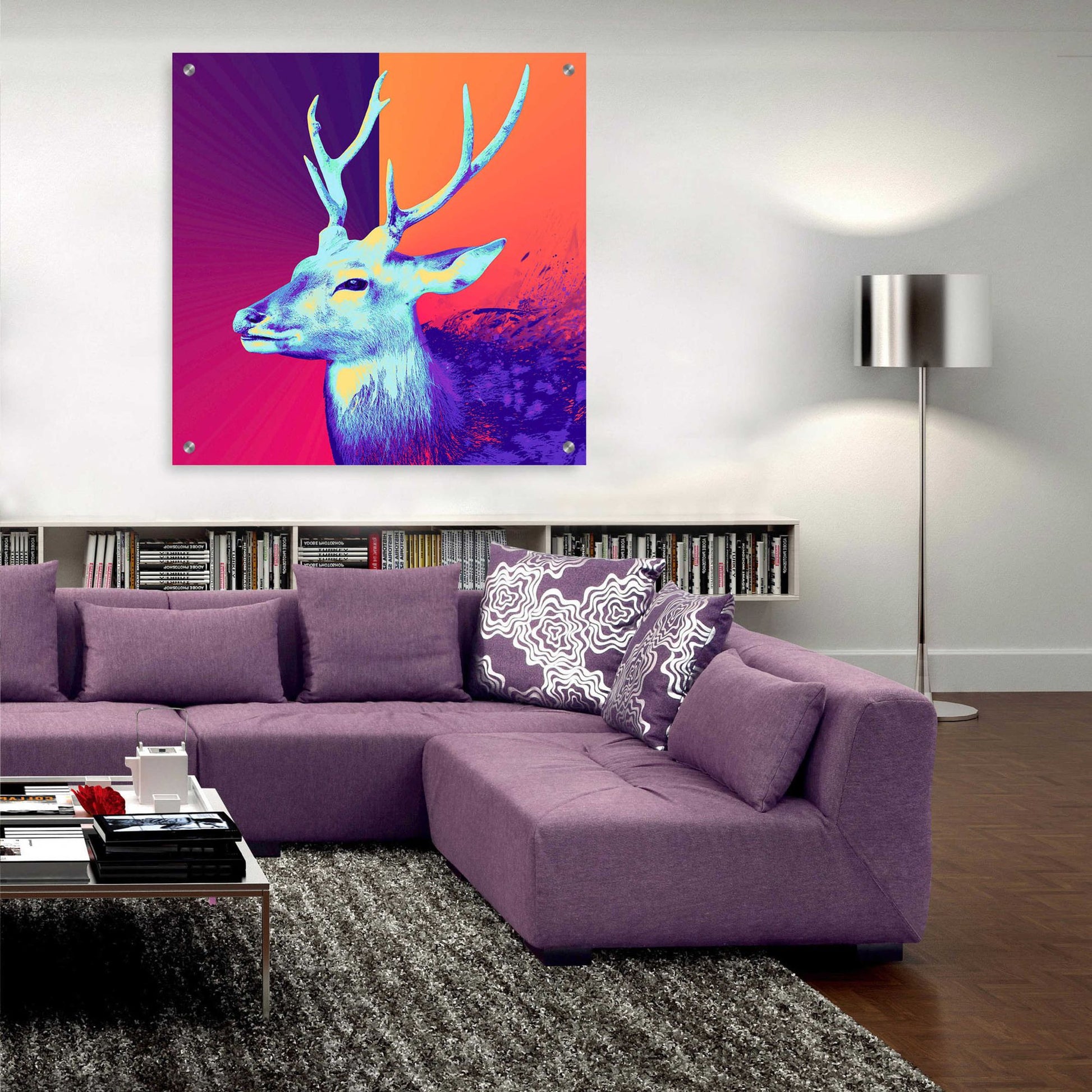 Epic Art 'A Deer', Acrylic Glass Wall Art,36x36