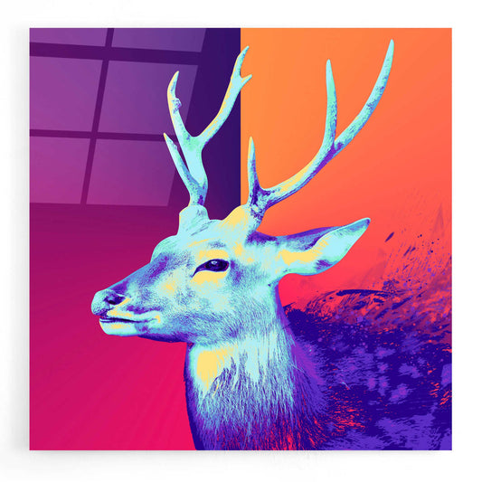 Epic Art 'A Deer', Acrylic Glass Wall Art