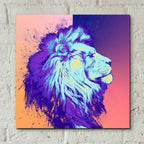 Epic Art 'A Lion', Acrylic Glass Wall Art,12x12
