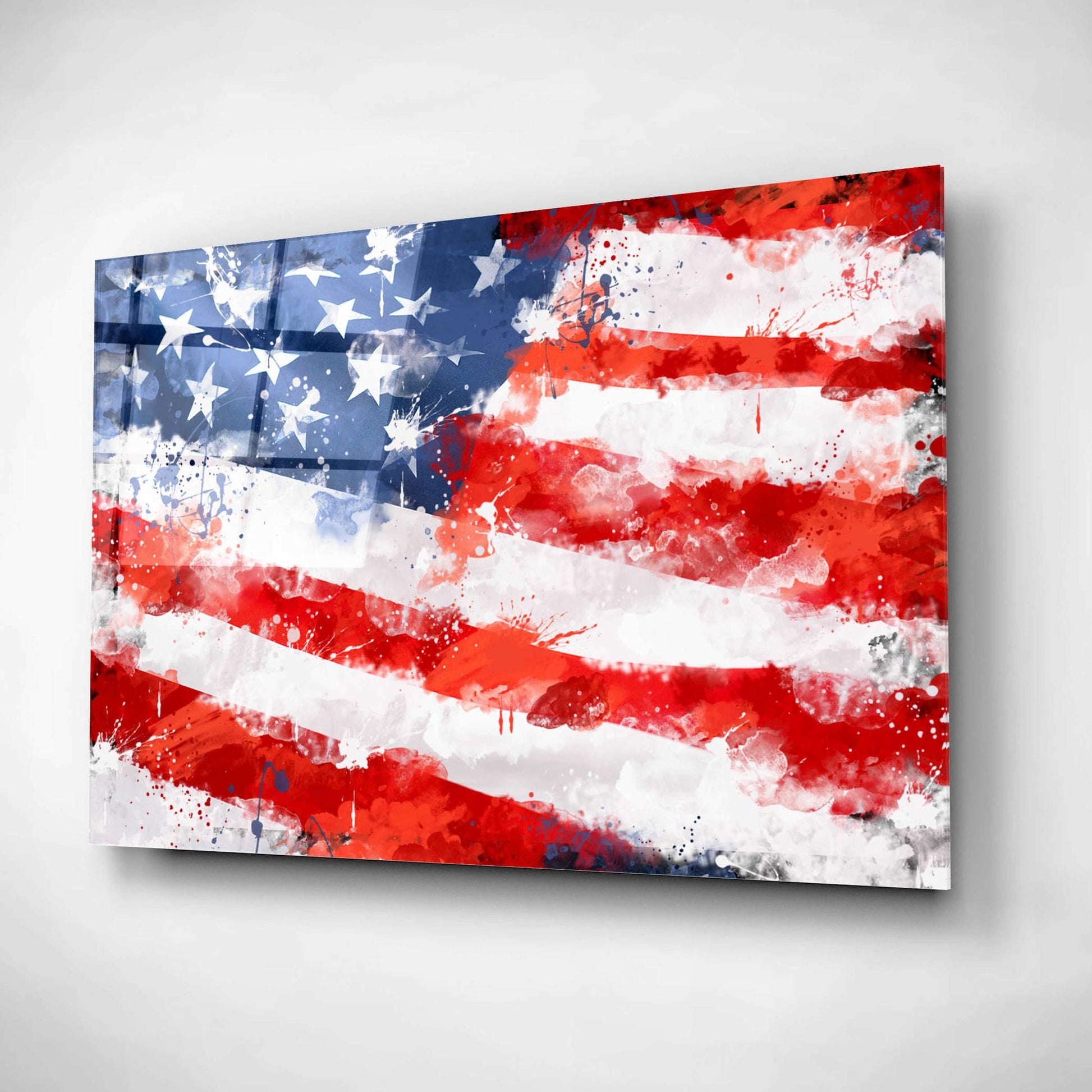 Epic Art 'American Flag', Acrylic Glass Wall Art,16x12