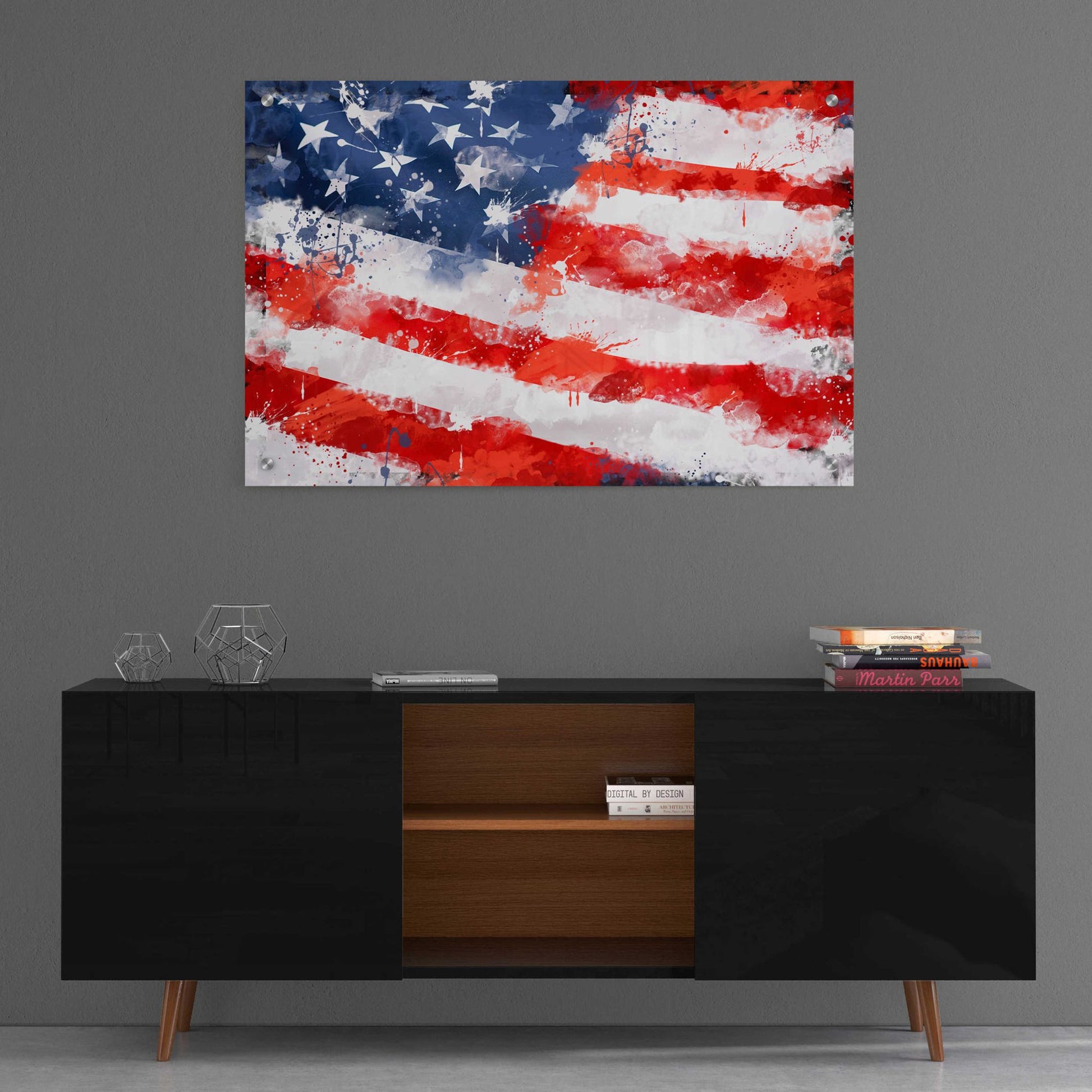 Epic Art 'American Flag', Acrylic Glass Wall Art,36x24