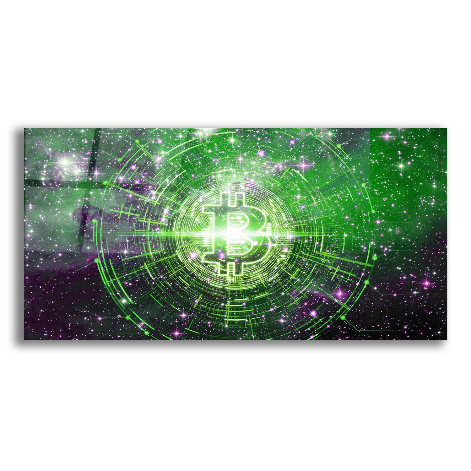 Epic Art 'Bitcoin Equinox', Acrylic Glass Wall Art