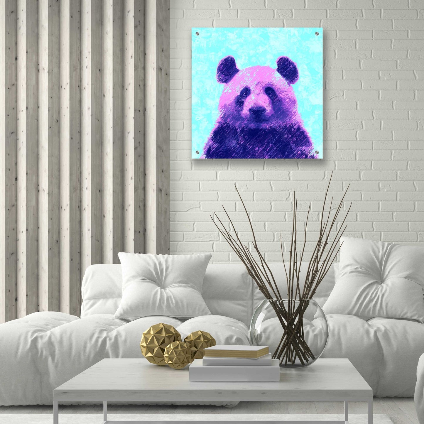 Epic Art 'Fluffy', Acrylic Glass Wall Art,24x24