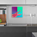Epic Art 'Alligator Crush,' Acrylic Glass Wall Art,12x12