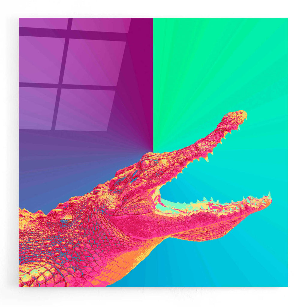 Epic Art 'Alligator Crush,' Acrylic Glass Wall Art