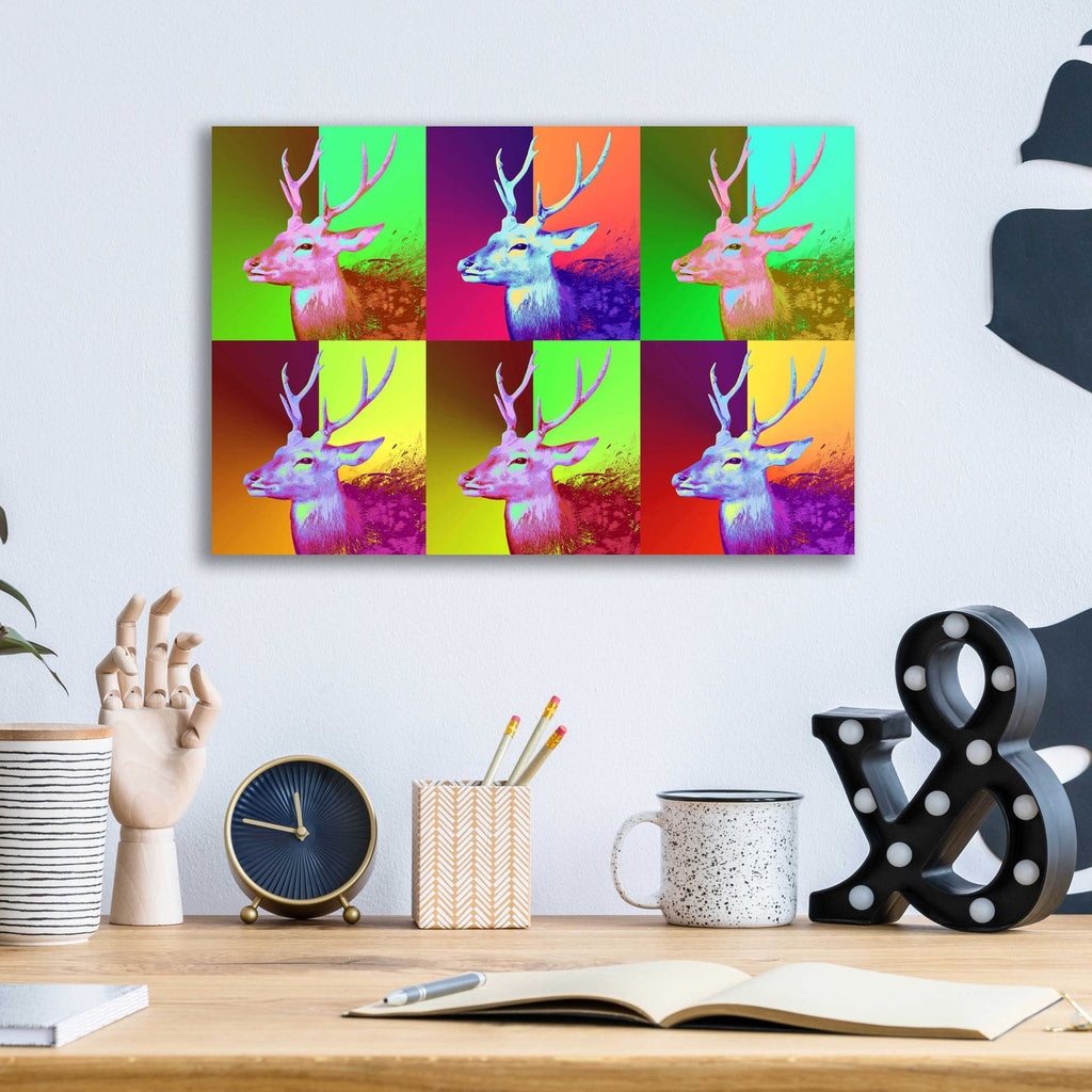 Epic Art 'WarDeerHol,' Acrylic Glass Wall Art,16x12