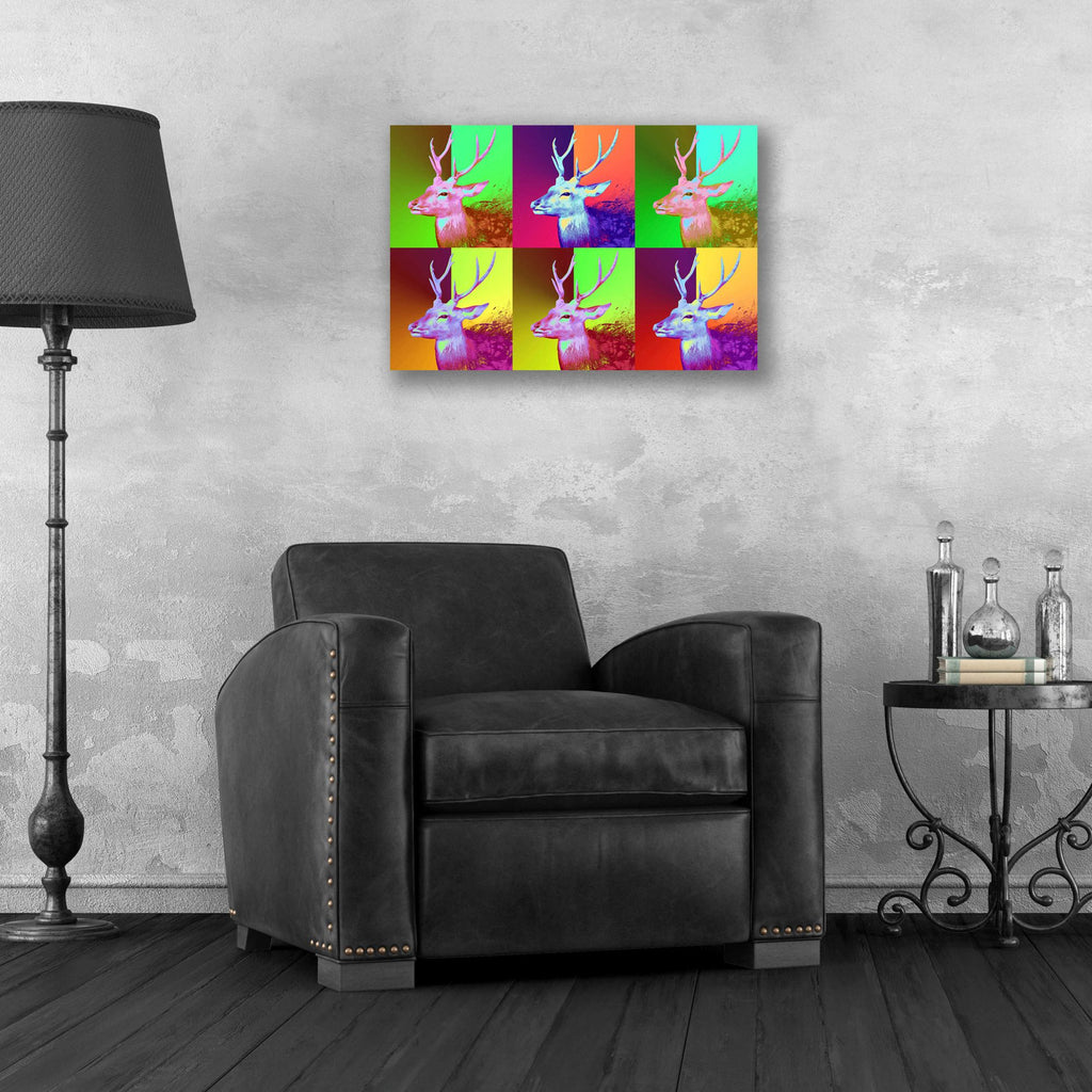 Epic Art 'WarDeerHol,' Acrylic Glass Wall Art,24x16
