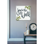 Epic Art 'Joy to the World' by Sara Baker, Acrylic Glass Wall Art,24x24