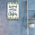 Epic Art 'Have Yourself a Merry Little Christmas' by Sara Baker, Acrylic Glass Wall Art,16x24