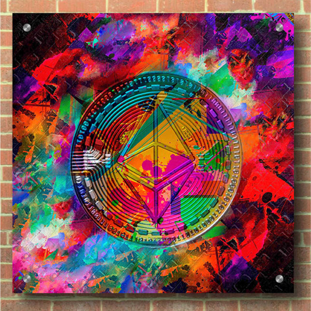 Epic Art 'Etherium,' Acrylic Glass Wall Art,36x36