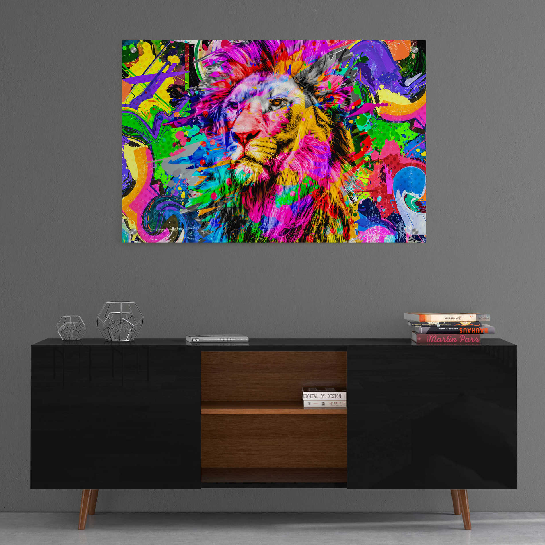 Epic Art 'Lion,' Acrylic Glass Wall Art,36x24