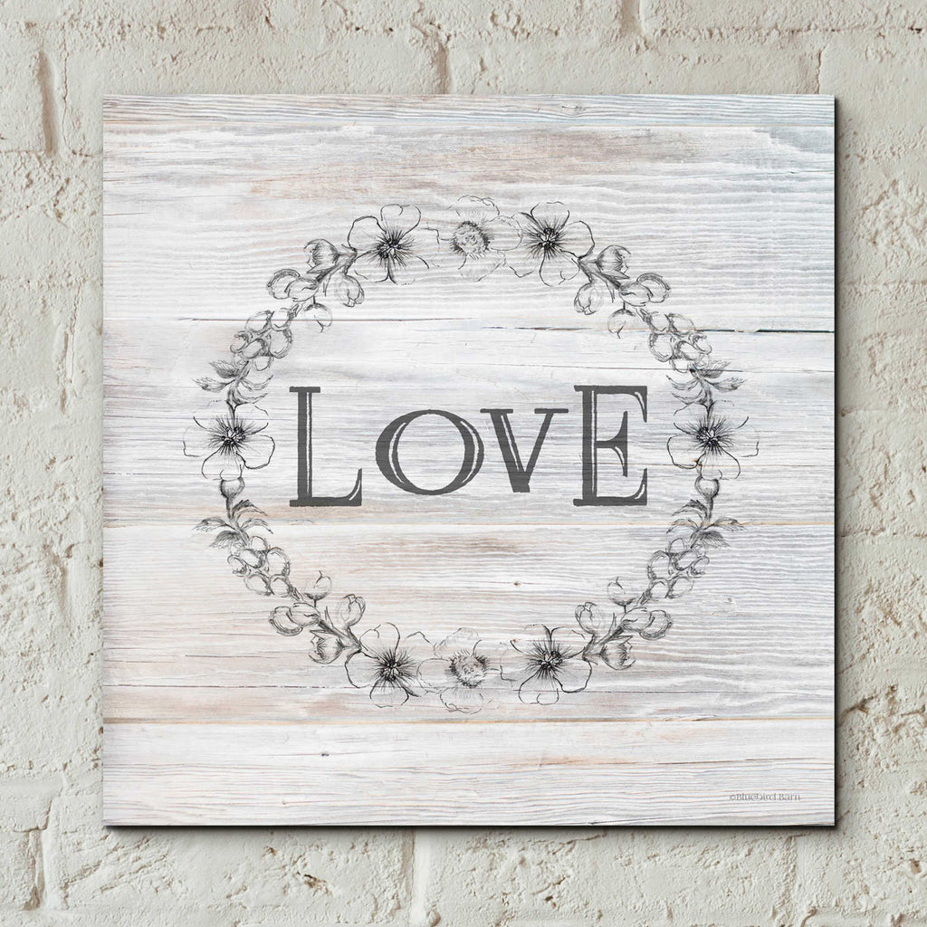 Epic Art 'Love' by Bluebird Barn, Acrylic Glass Wall Art,12x12