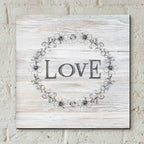 Epic Art 'Love' by Bluebird Barn, Acrylic Glass Wall Art,12x12