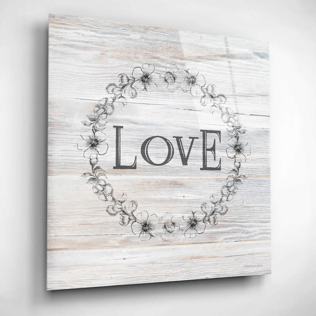 Epic Art 'Love' by Bluebird Barn, Acrylic Glass Wall Art