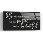 Epic Art 'Life Doesn't Have to be Perfect' by Susie Boyer, Acrylic Glass Wall Art,48x24