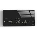 Epic Art 'I Heart You' by Susie Boyer, Acrylic Glass Wall Art,24x12