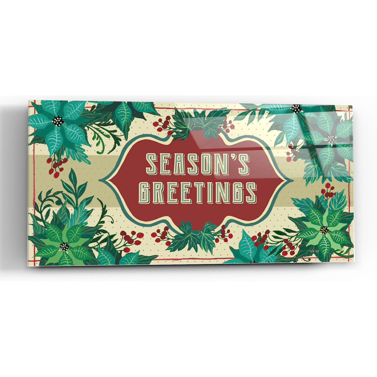 Epic Art 'Nostalgic Season's Greetings' by Cindy Jacobs, Acrylic Glass Wall Art