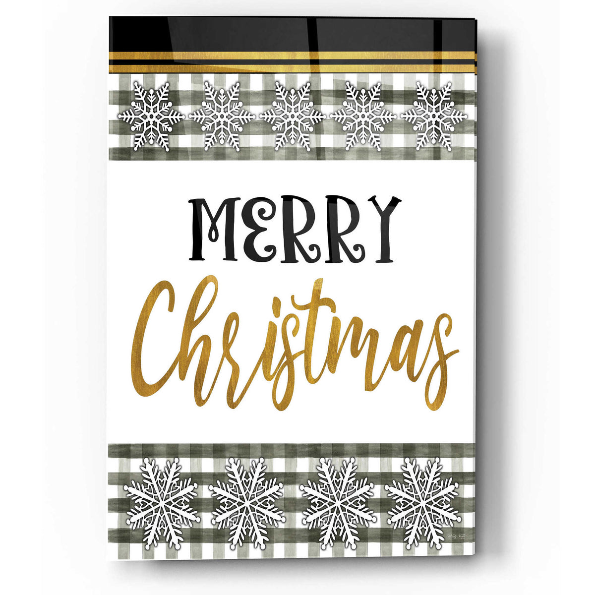 Epic Art 'Merry Little Christmas II' by Cindy Jacobs, Acrylic Glass Wall Art