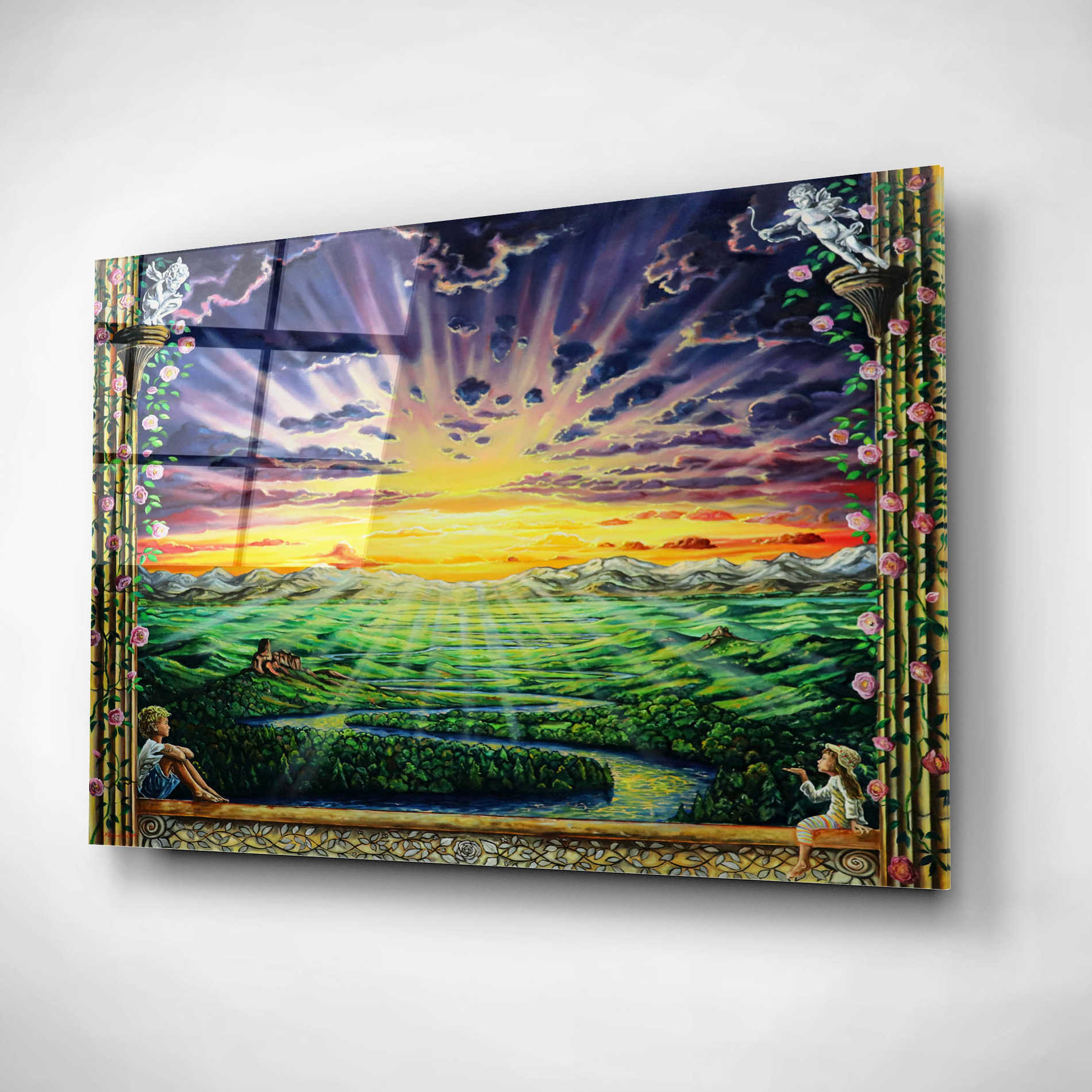 Epic Art 'Window To Paradise' by Jan Kasparec, Acrylic Glass Wall Art,16x12