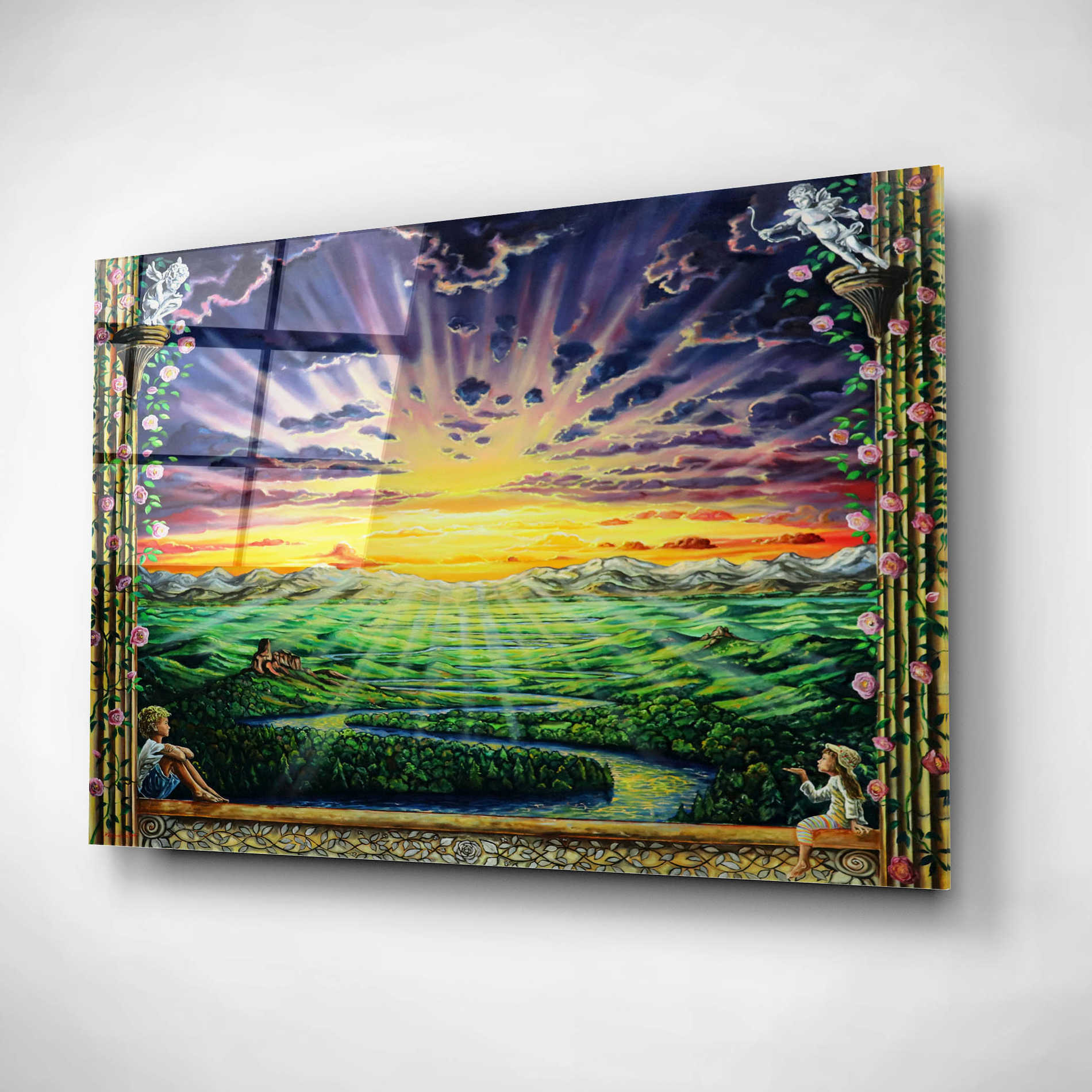 Epic Art 'Window To Paradise' by Jan Kasparec, Acrylic Glass Wall Art,24x16