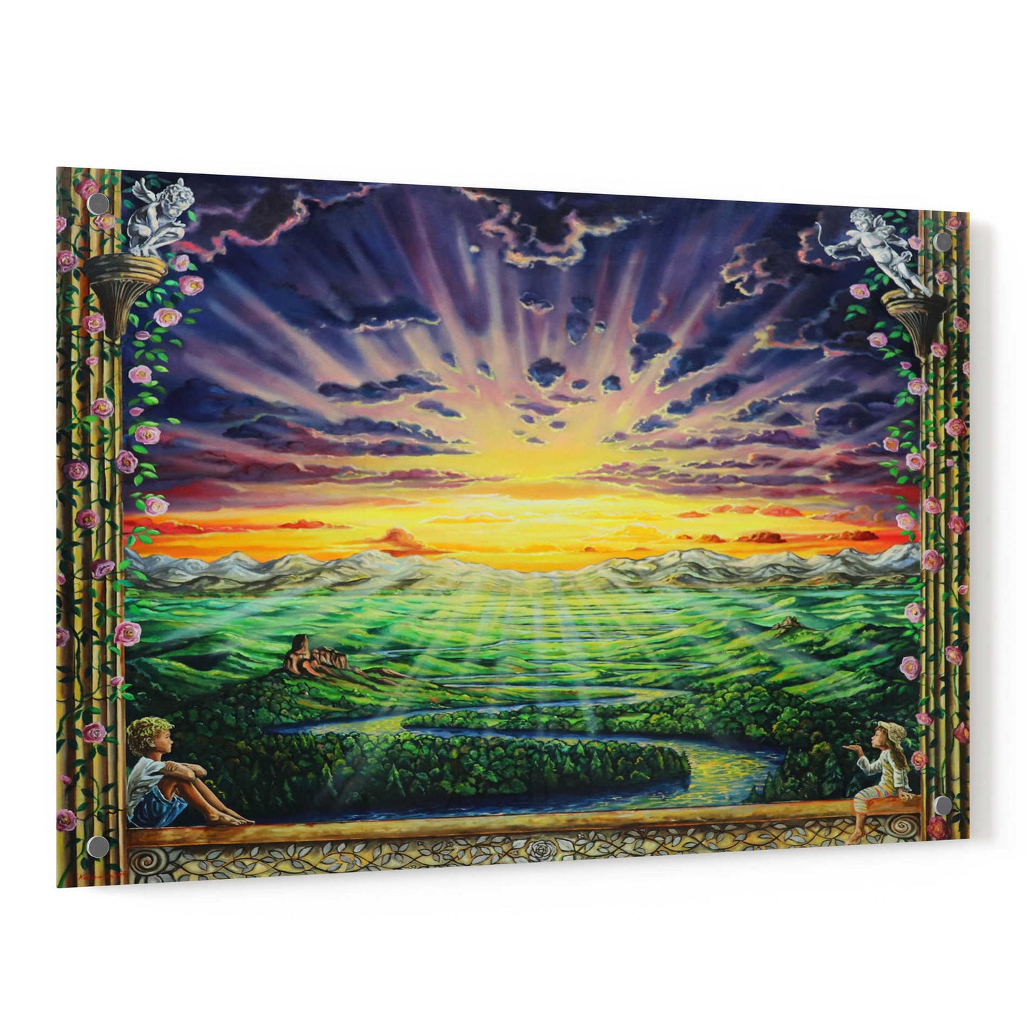 Epic Art 'Window To Paradise' by Jan Kasparec, Acrylic Glass Wall Art,36x24