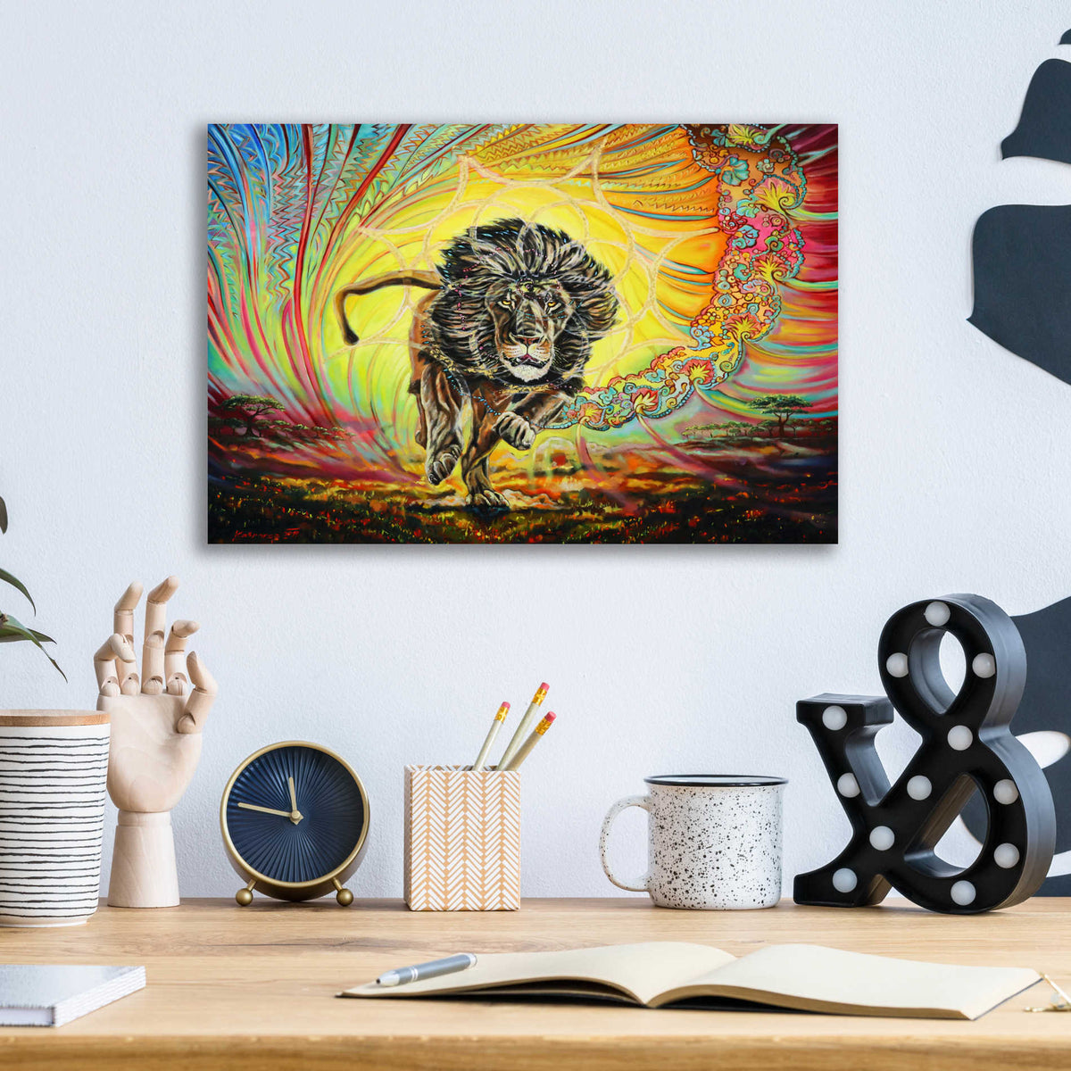 Epic Art 'Strenth And Honor' by Jan Kasparec, Acrylic Glass Wall Art,16x12
