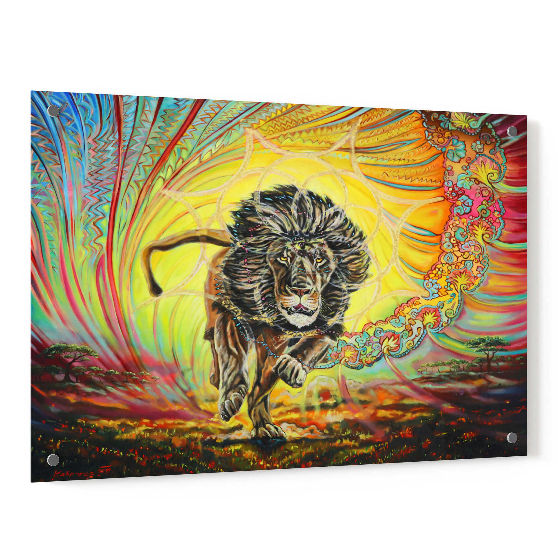 Epic Art 'Strenth And Honor' by Jan Kasparec, Acrylic Glass Wall Art,36x24