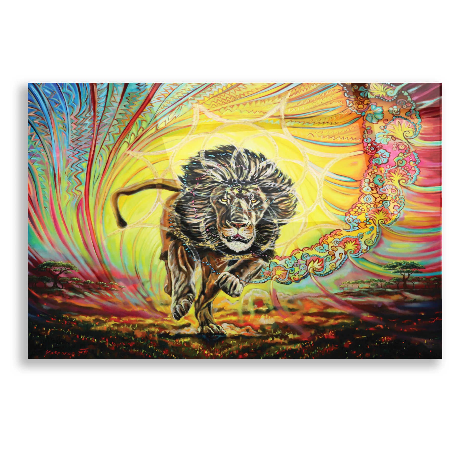 Epic Art 'Strenth And Honor' by Jan Kasparec, Acrylic Glass Wall Art