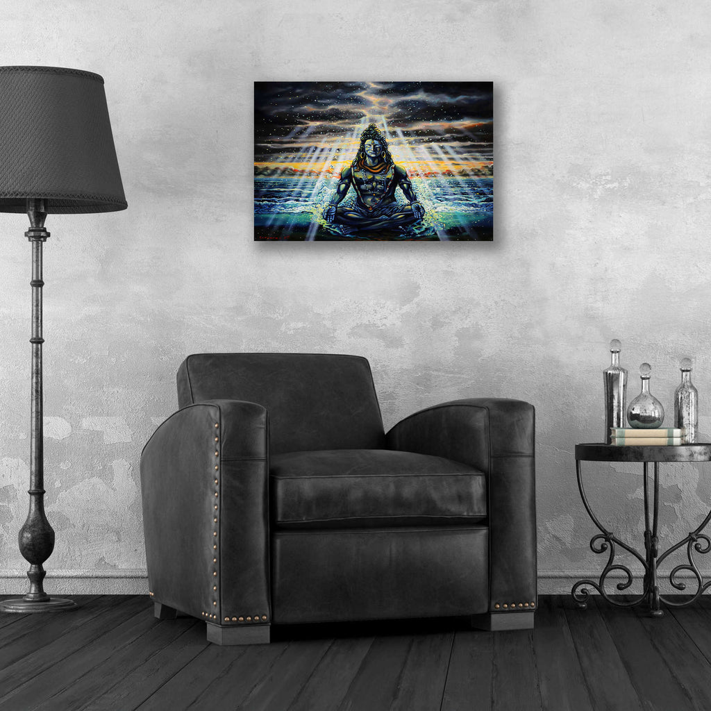 Epic Art 'Shiva' by Jan Kasparec, Acrylic Glass Wall Art,24x16