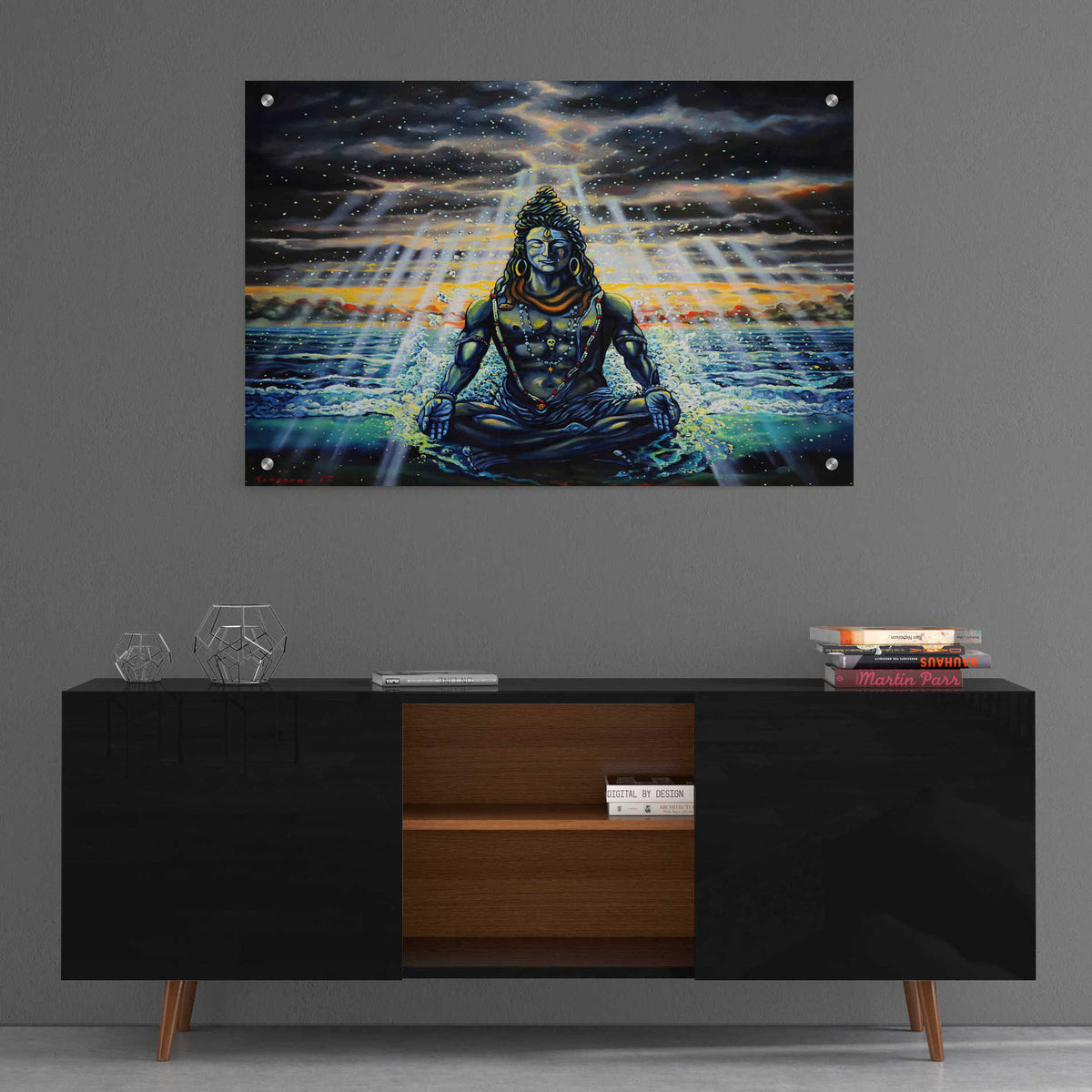 Epic Art 'Shiva' by Jan Kasparec, Acrylic Glass Wall Art,36x24