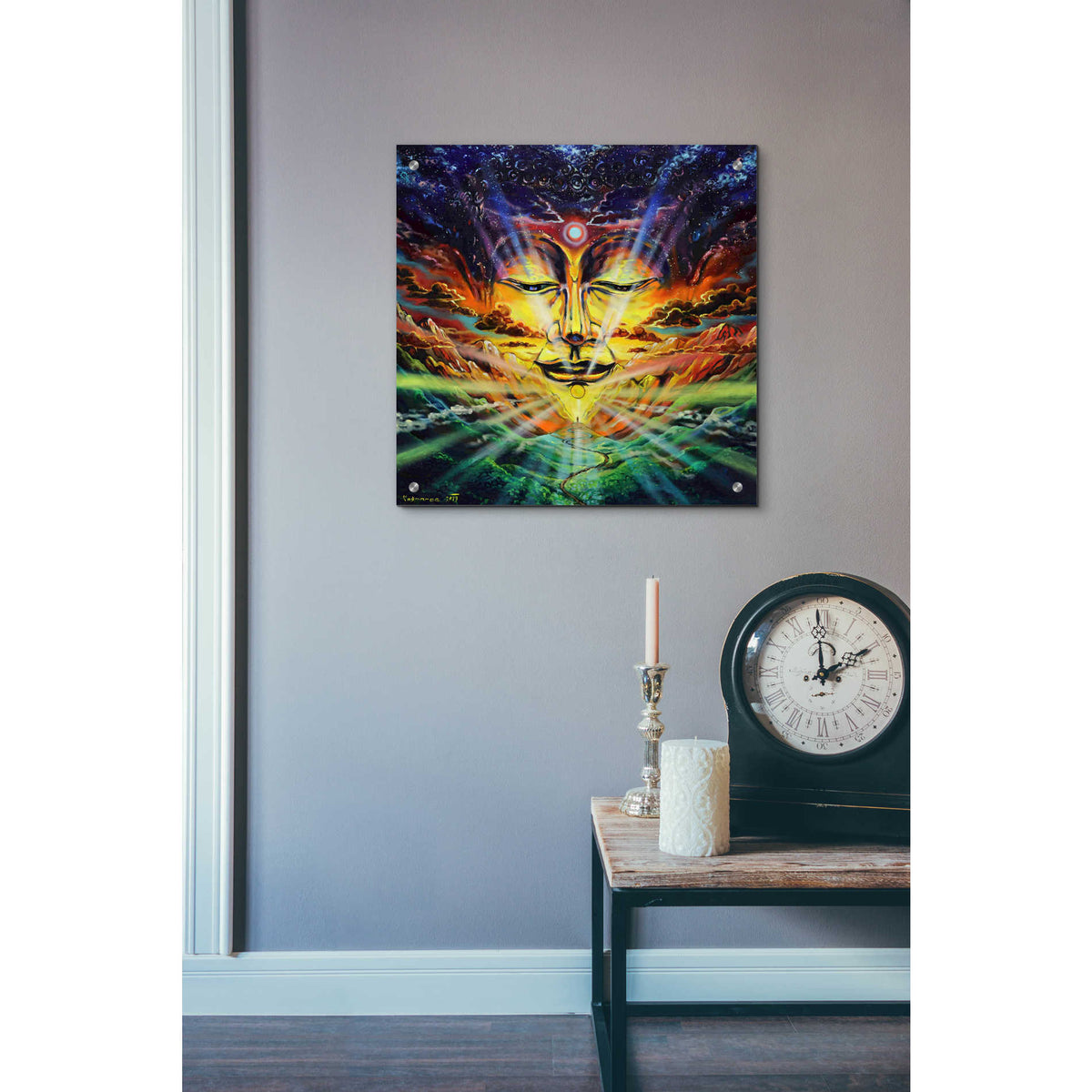 Epic Art 'Peaks And Valleys' by Jan Kasparec, Acrylic Glass Wall Art,24x24