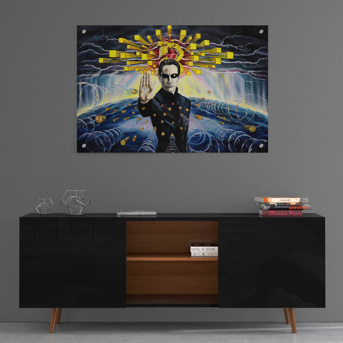 Epic Art 'Neo The One' by Jan Kasparec, Acrylic Glass Wall Art,36x24