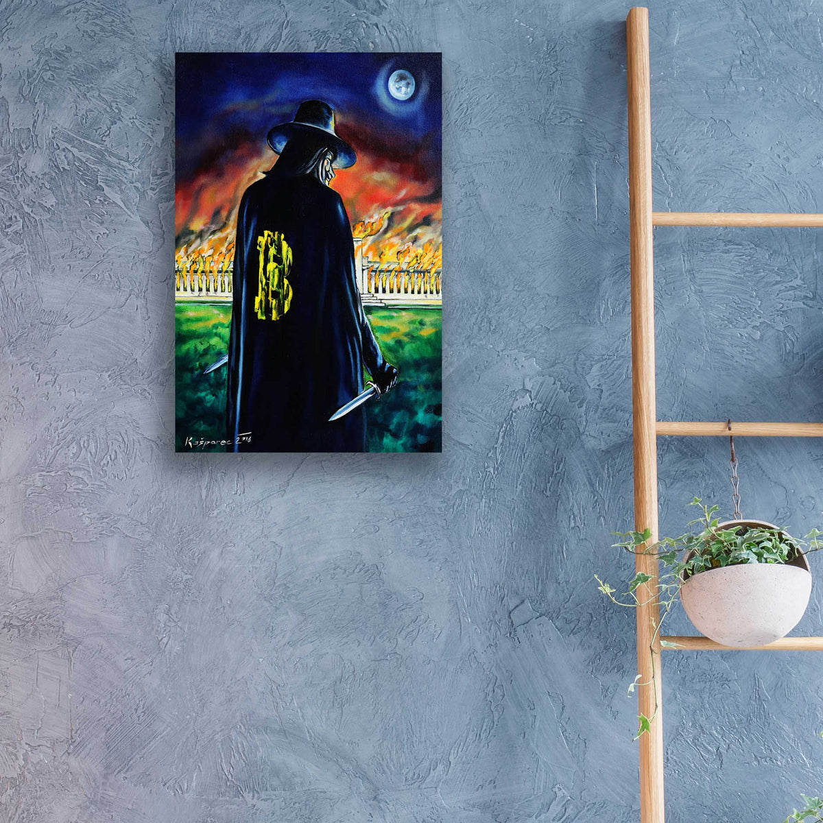 Epic Art 'Mr V And Fed' by Jan Kasparec, Acrylic Glass Wall Art,16x24