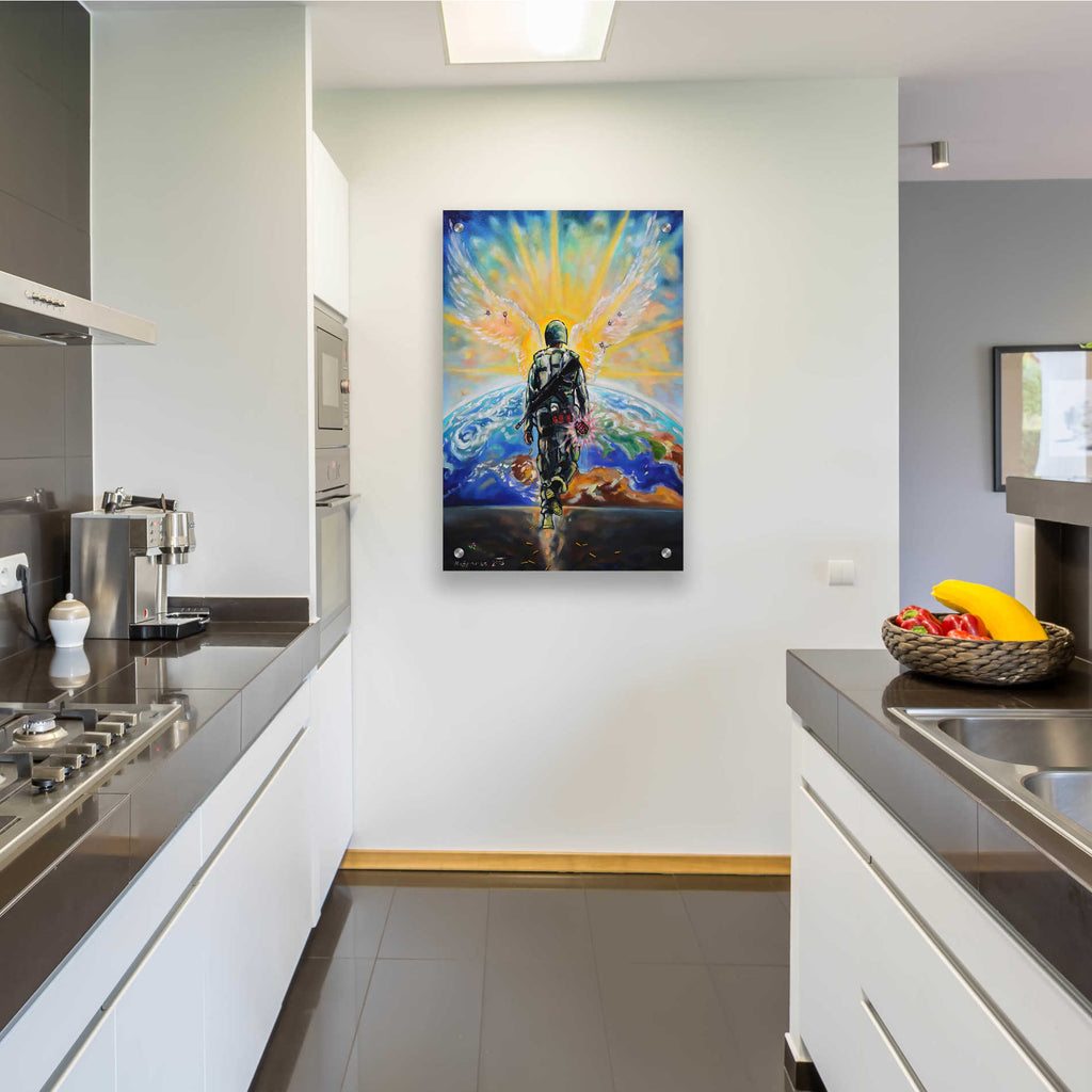 Epic Art 'Love Grenade' by Jan Kasparec, Acrylic Glass Wall Art,24x36